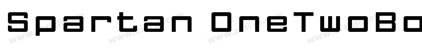 Spartan OneTwoBoldPL字体转换